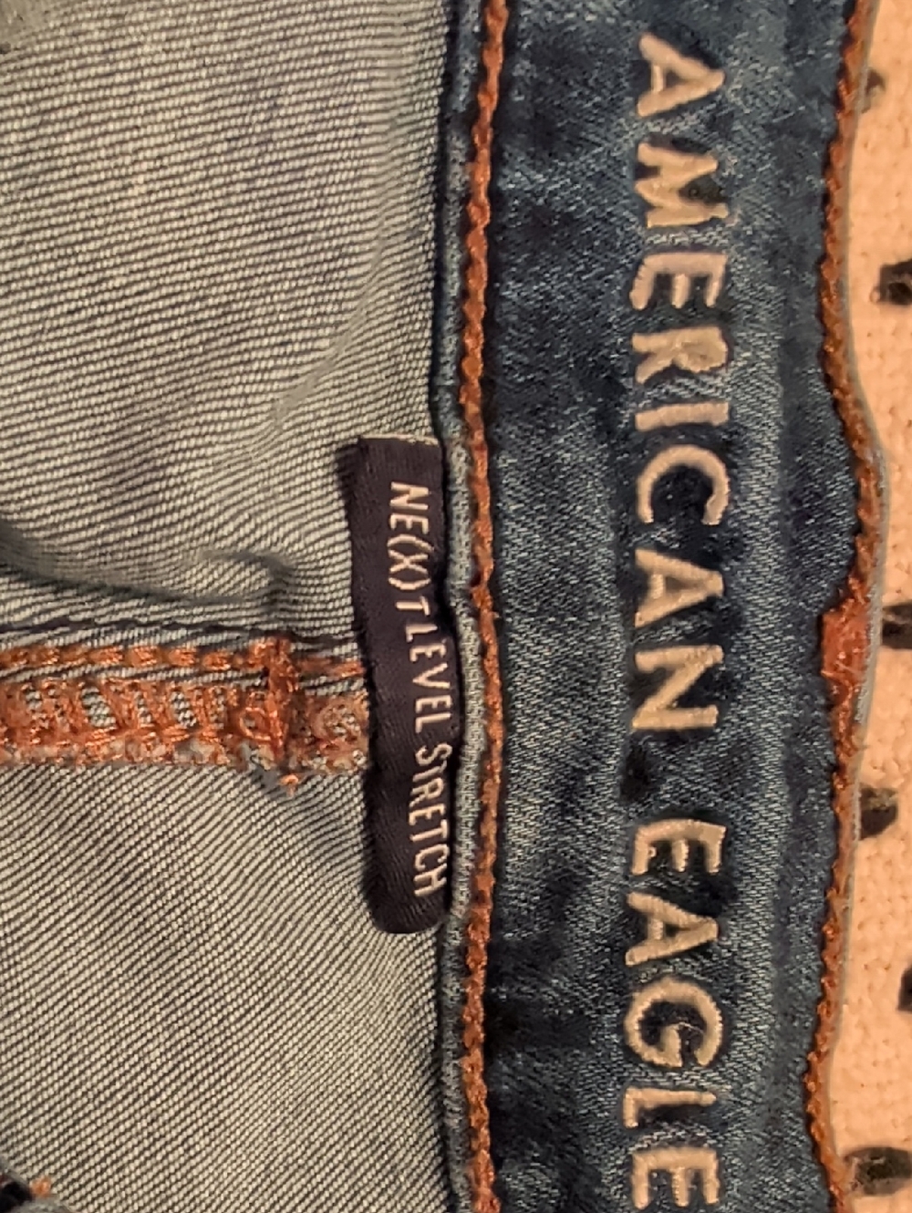 American Eagle Outfitters Ripped Denim Jean Shorts - Blue - Picture 2 of 4